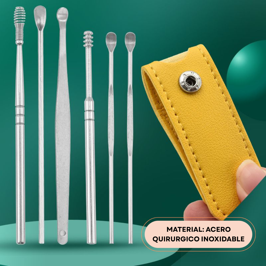 KIT DE LIMPIEZA Y CUIDADO PARA OÍDOS CON ESTUCHE!